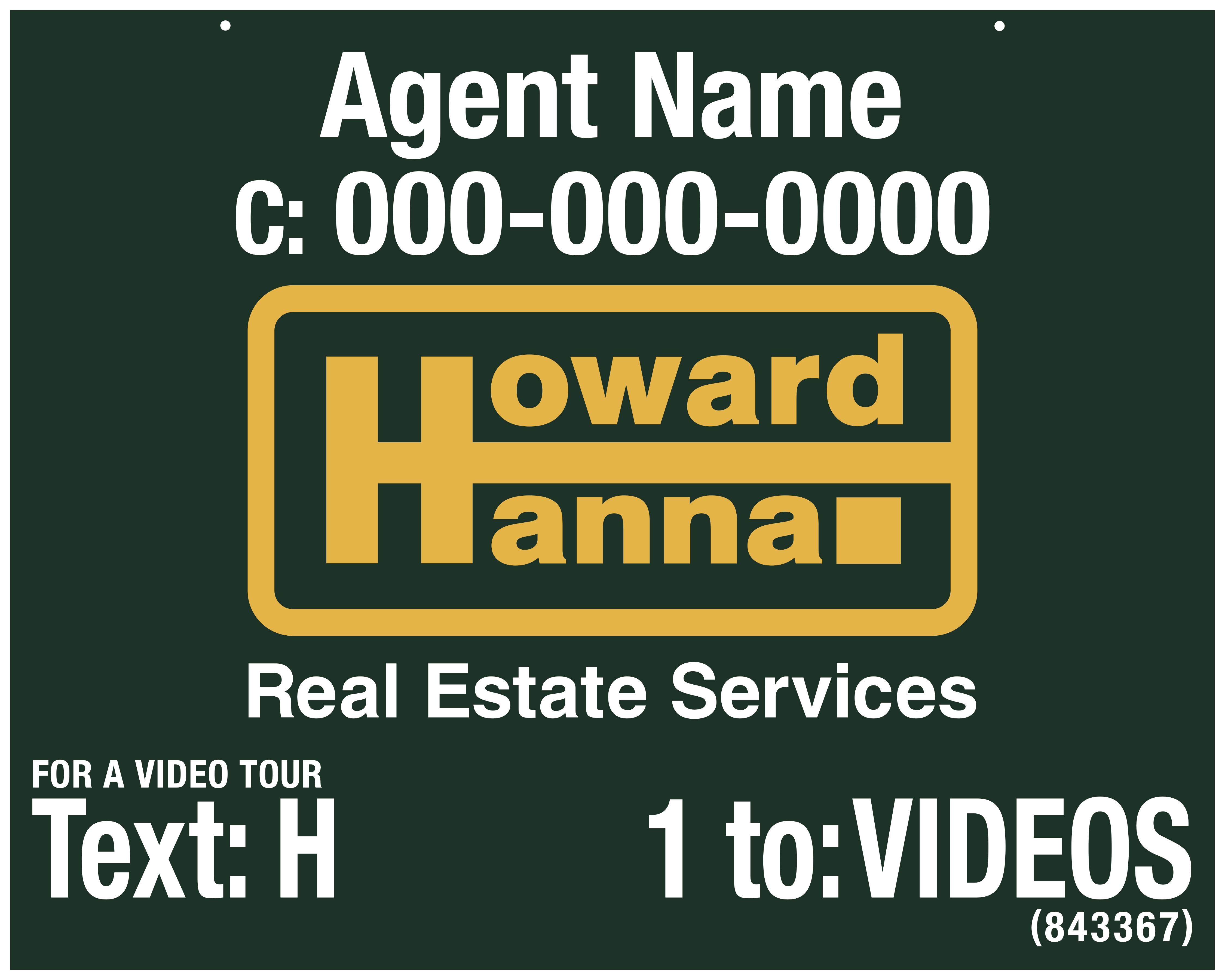 Custom Howard Hanna Real Estate Signage by Bokland Custom Visuals