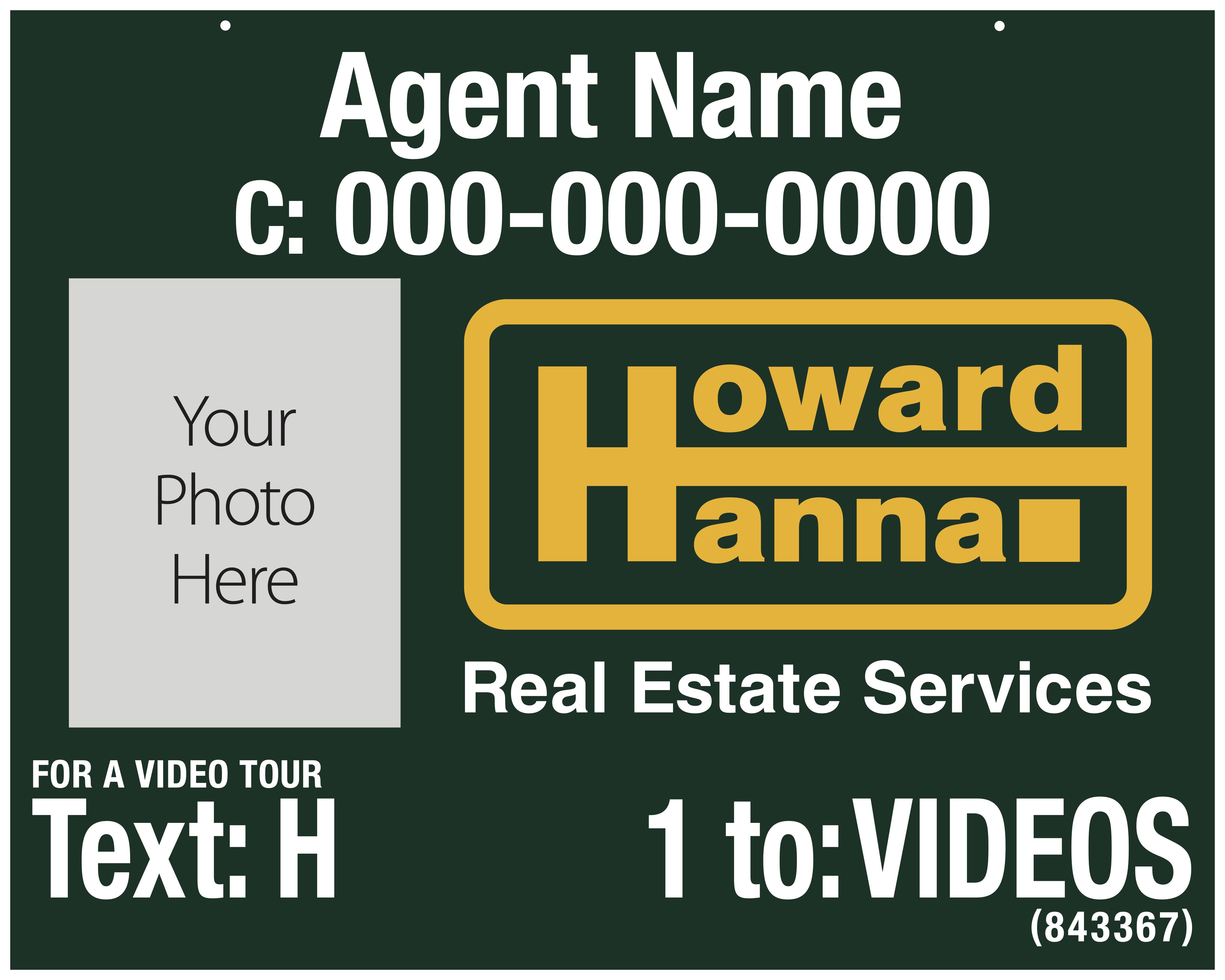 Custom Howard Hanna Real Estate Signage by Bokland Custom Visuals