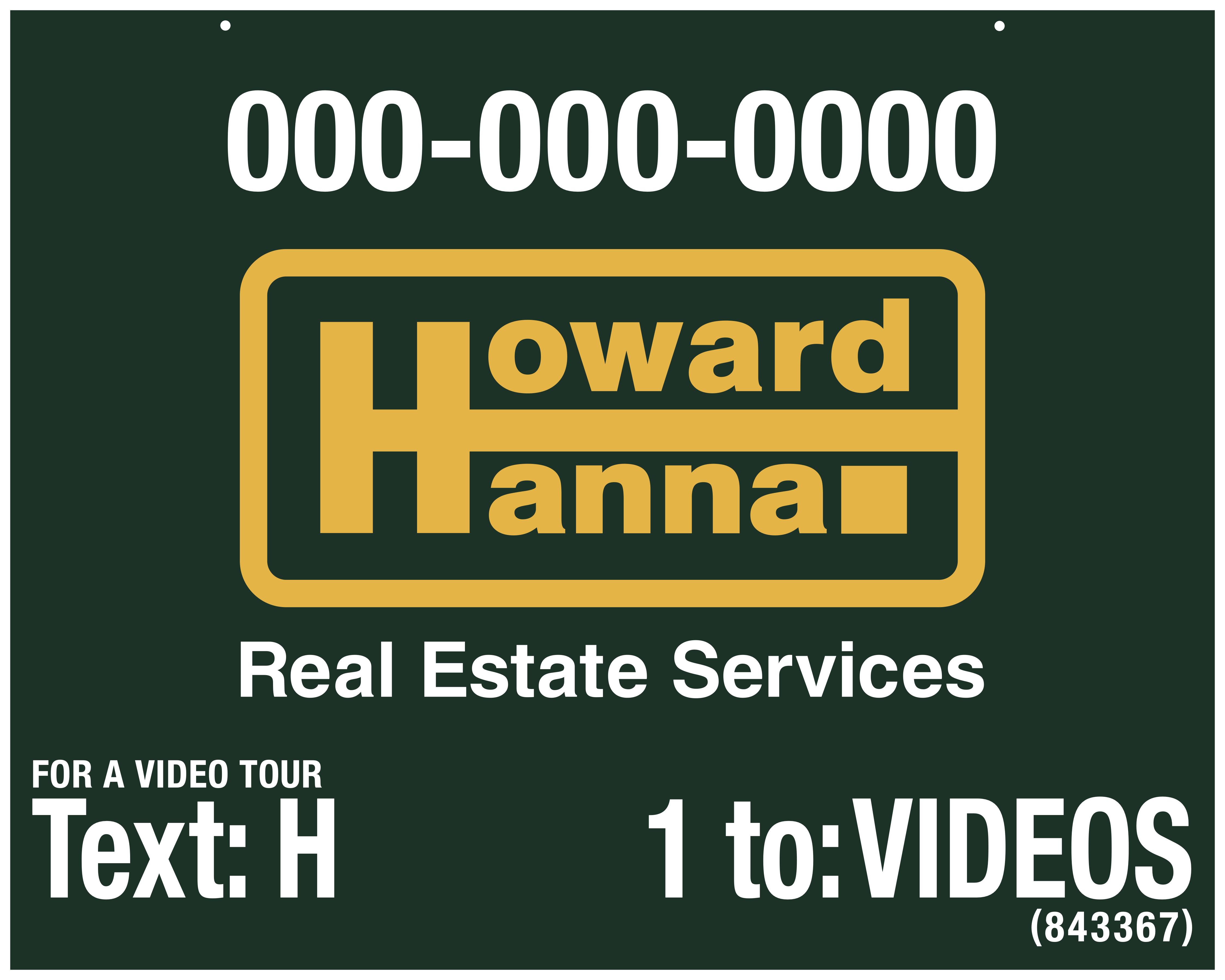 Custom Howard Hanna Real Estate Signage by Bokland Custom Visuals