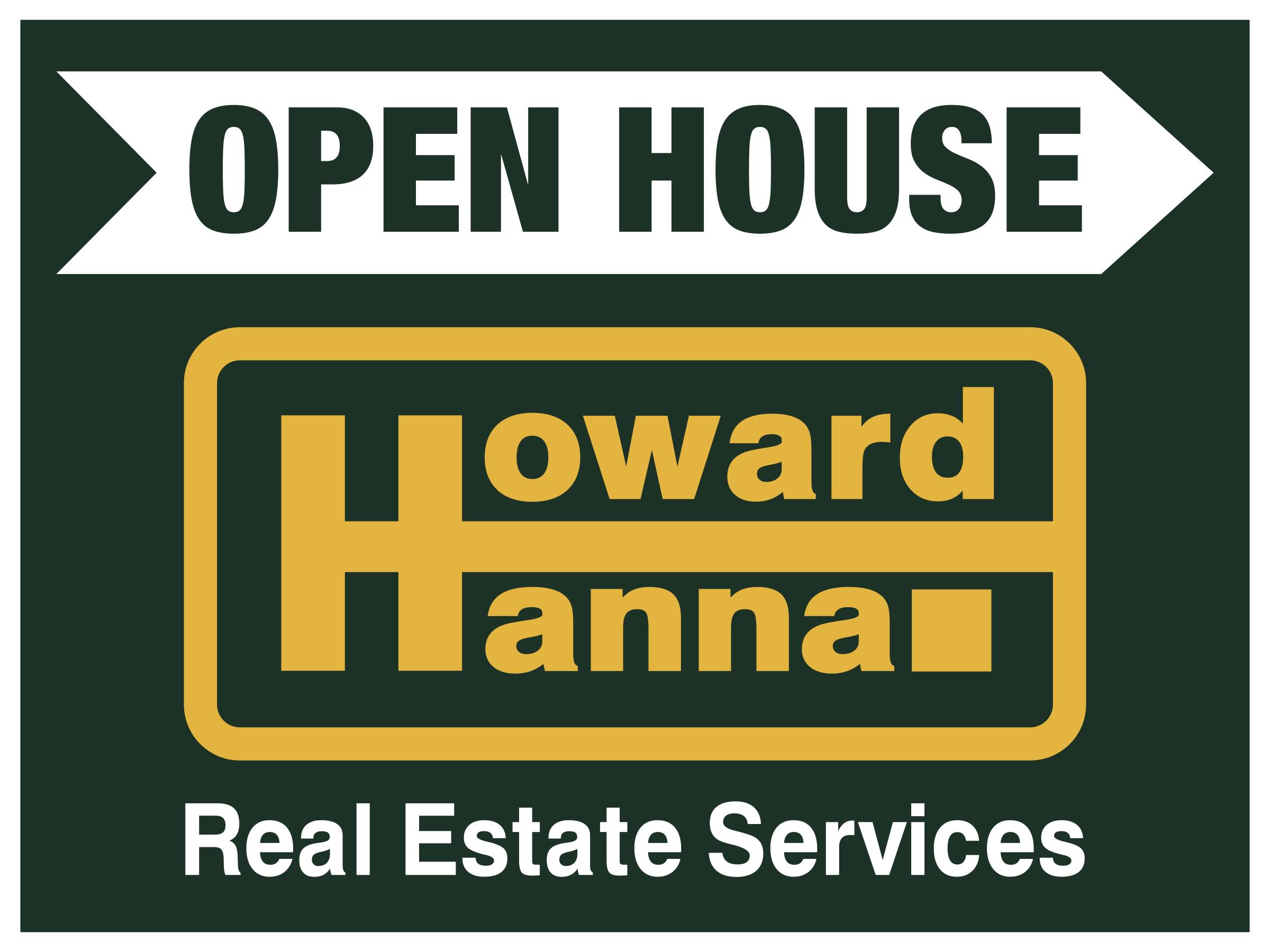 Generic Howard Hanna Real Estate Signage by Bokland Custom Visuals
